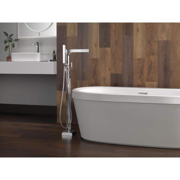 Synergy 60 in. x 32 in Soaking Bathtub with Center Drain in High Gloss White