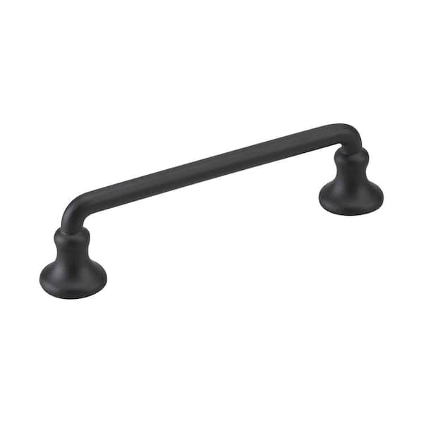 Richelieu Hardware Toulon Collection 3-3/4 in. (96 mm) Center-to-Center Matte Black Traditional Drawer Pull
