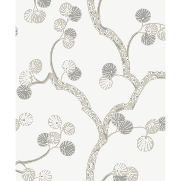31.35 sq. ft. Snowbound Woodland Whimsy Vinyl Peel and Stick Wallpaper Roll