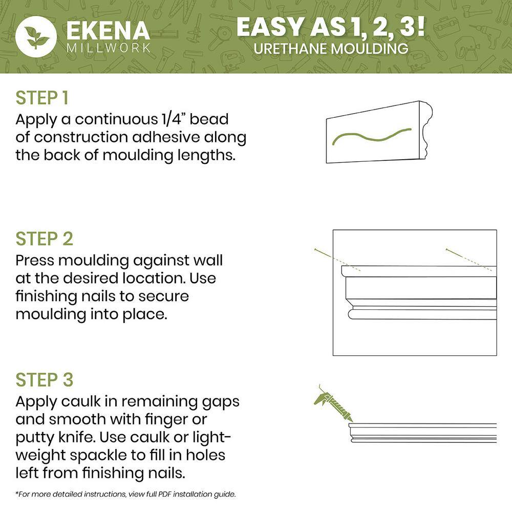 4.5 in. Primed Gray Polyurethane Panel Moulding