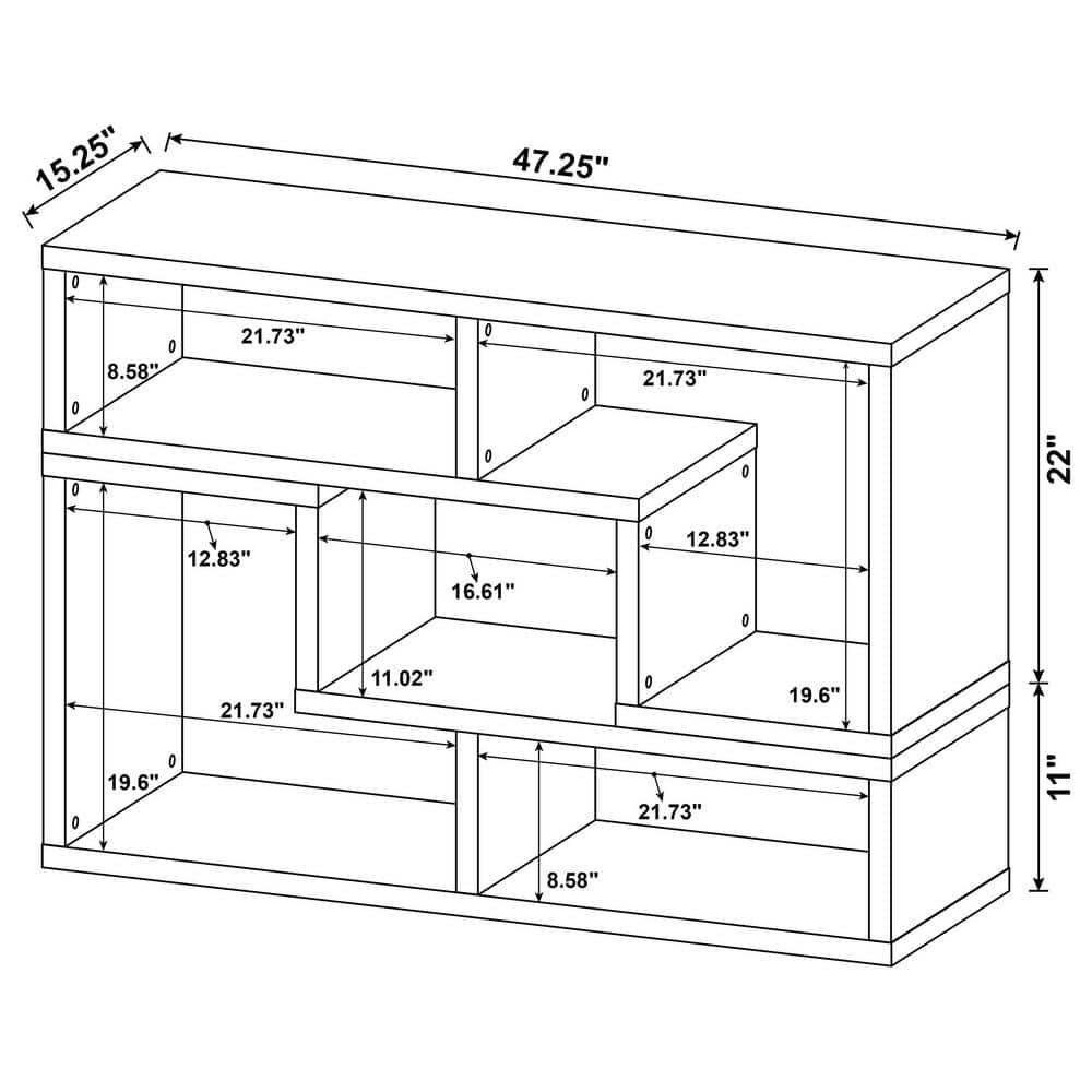 Pearl Silver Geometric Modular Bookcase TV Stand