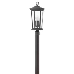 Bromley 3-Light Museum Black Outdoor Post Lantern