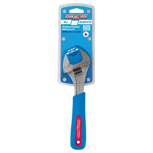 Channellock 8 in. Adjustable Wrench 808WCB - The Home Depot