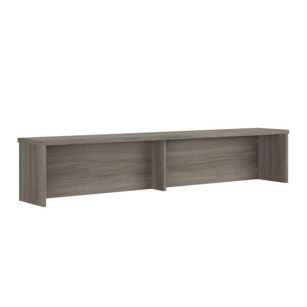 Unbranded Affirm Hudson Elm Medium Wood Color Reception Desk Station Hutch with Melamine Top