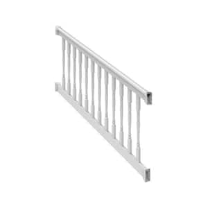Finyl Line 6 ft. x 36 in. H - T-Top 28°-38° Stair Rail Kit - White