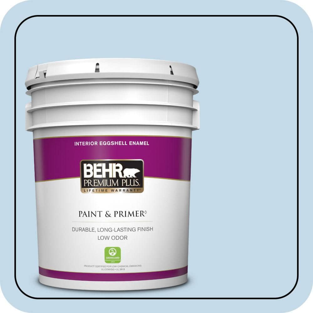 5 gal. Home Decorators Collection #HDC-CT-15 Summer Sky Eggshell Enamel Low Odor Interior Paint & Primer price history on PriceWatchPro