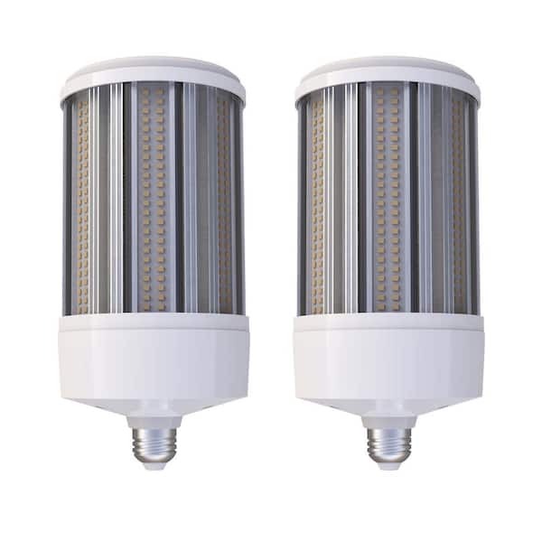 800-Watt Equivalent 15000 Lumens E26/E39 (Standard) LED COB Light Bulb Daylight (5000K) (2-Pack)