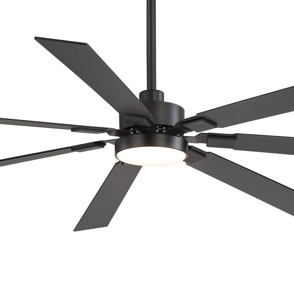 72 in. Indoor Black Downrod 6-Speed Ceiling Fan with 3-Color Light Kit Dual-Finish Blades with Remote Control price history on PriceWatchPro
