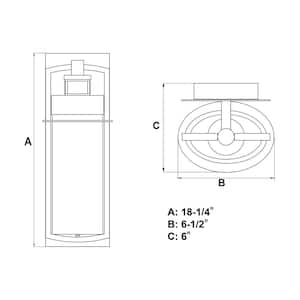 Logan Bronze LED Motion Sensor Dusk to Dawn Outdoor Wall Light