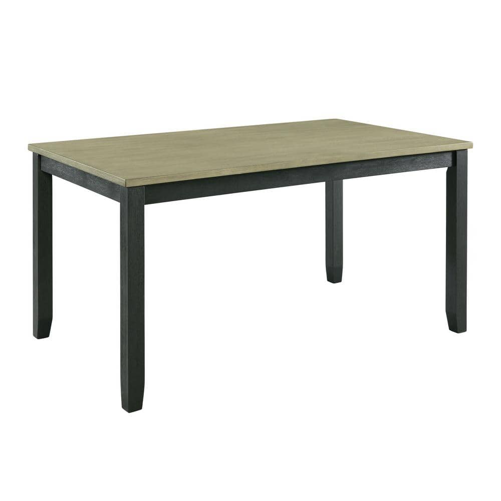 Kona Gray 6-Piece Dining Set with Upholstered Chairs and Bench