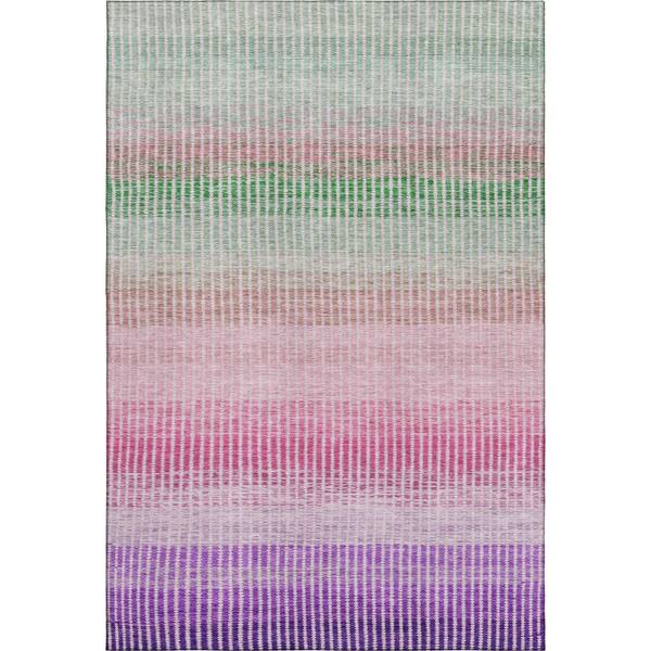 Mayfield Premium Machine Washable Abstract AMF2313 Purple 3 ft. x 5 ft. Area Rug