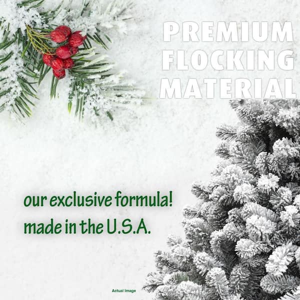 Fraser Hill Farm 6.5-ft. Snow Flocked Alaskan Pine Artificial