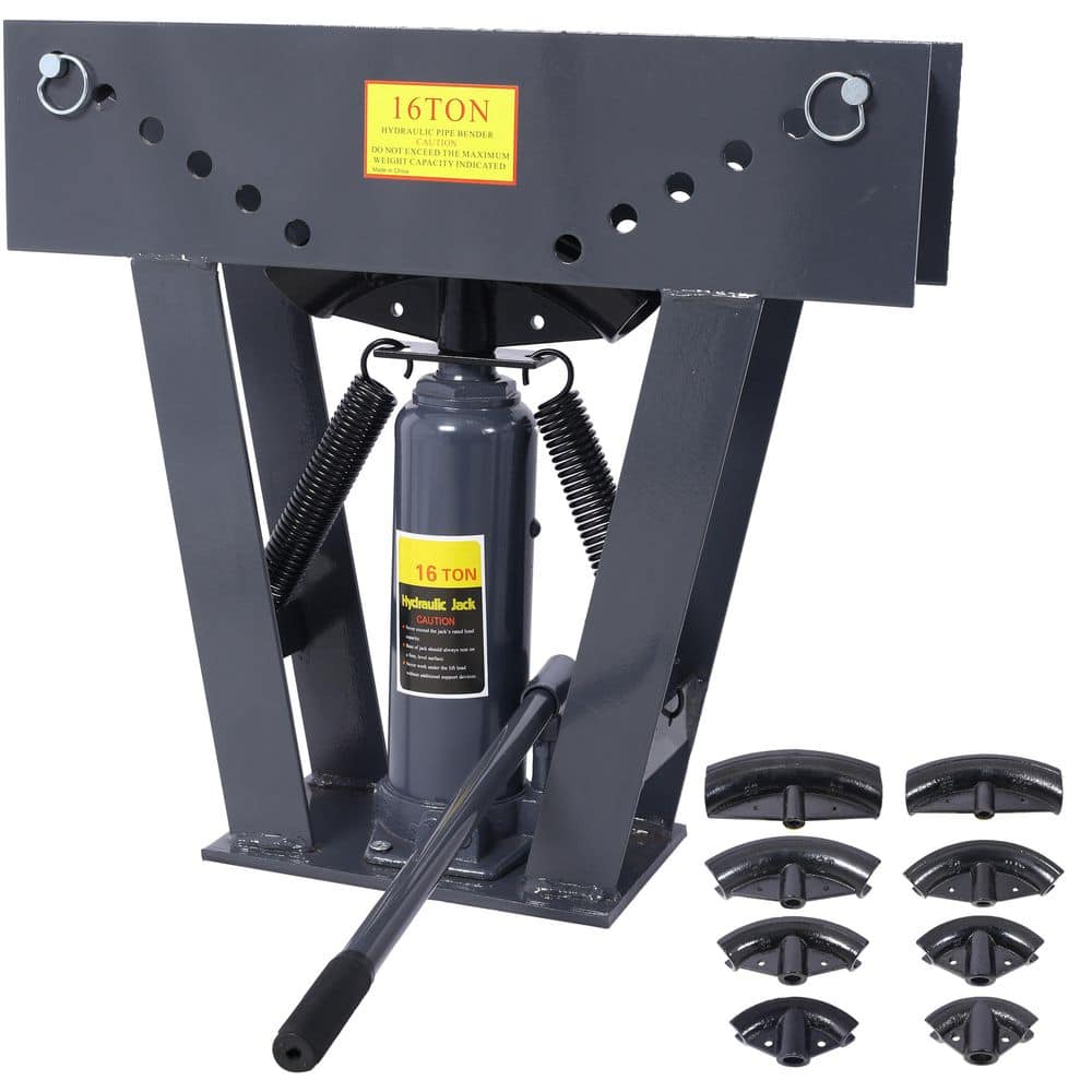 16 Ton Dark Gray Manual Hydraulic, Piping Bending Exhaust Tube Fabric with 8-Dies, Adjustable Rollers 90-180° Bending price history on PriceWatchPro