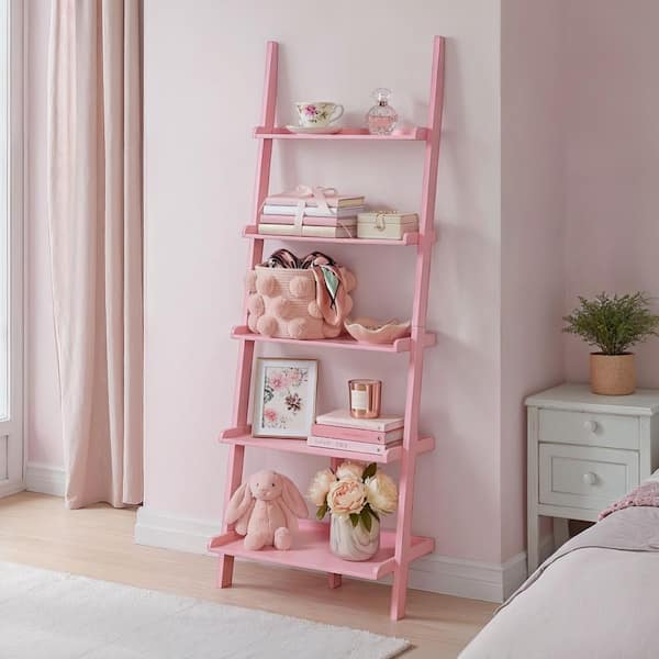 Convenience Concepts American Heritage 72 in. Light Pink Wood 5