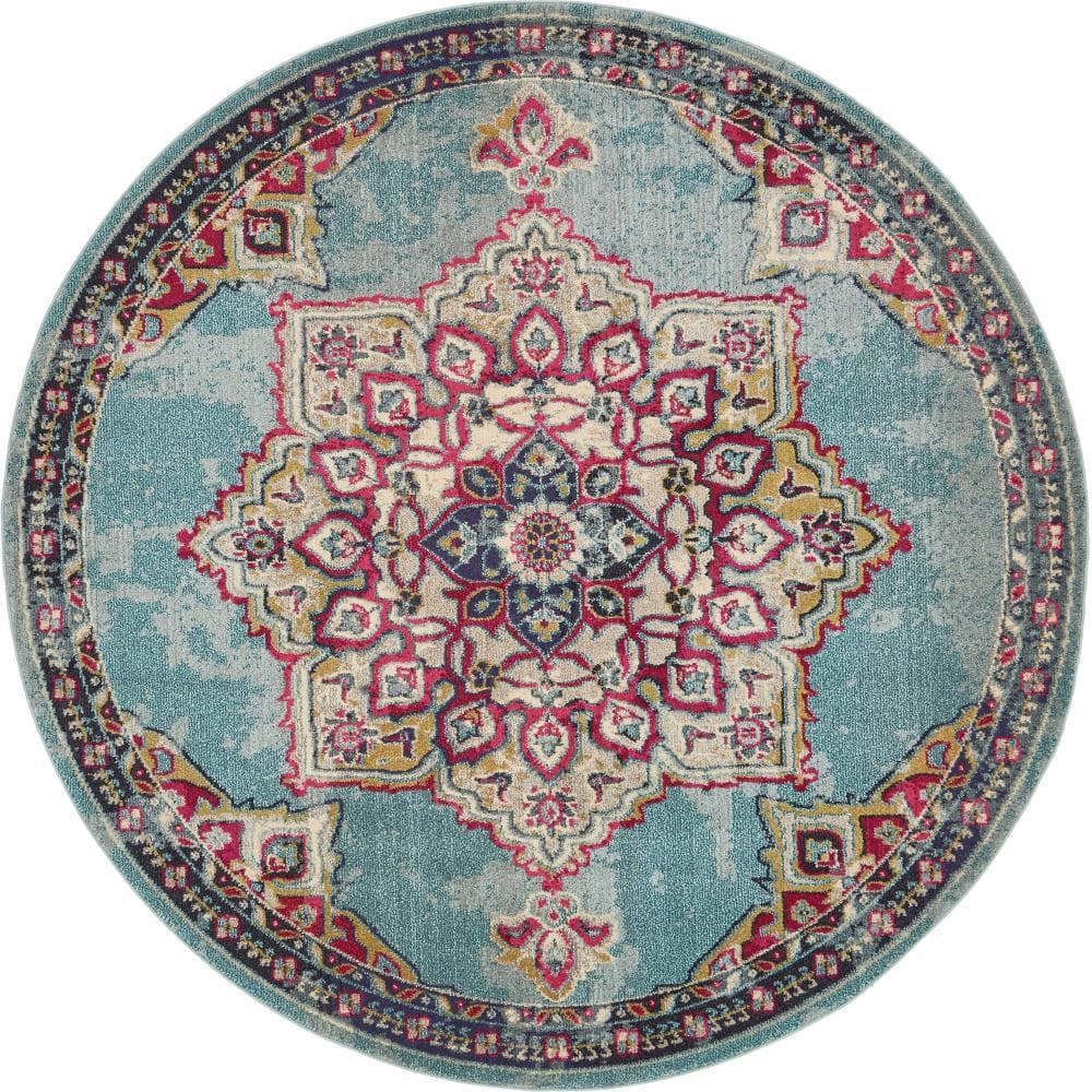 Medici Valencia Light Blue 8' 0 x 8' 0 Round Rug price history on PriceWatchPro