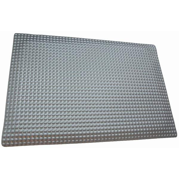 Reflex Double Sponge Metallic Raised Domed Surface 24 in. x 72 in. Vinyl Kitchen Mat