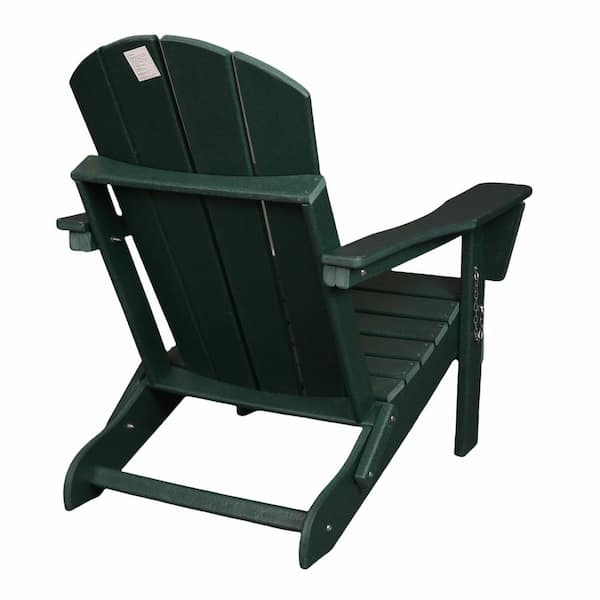 Unbranded Green Folding Adirondack Chair (Set Of 1)