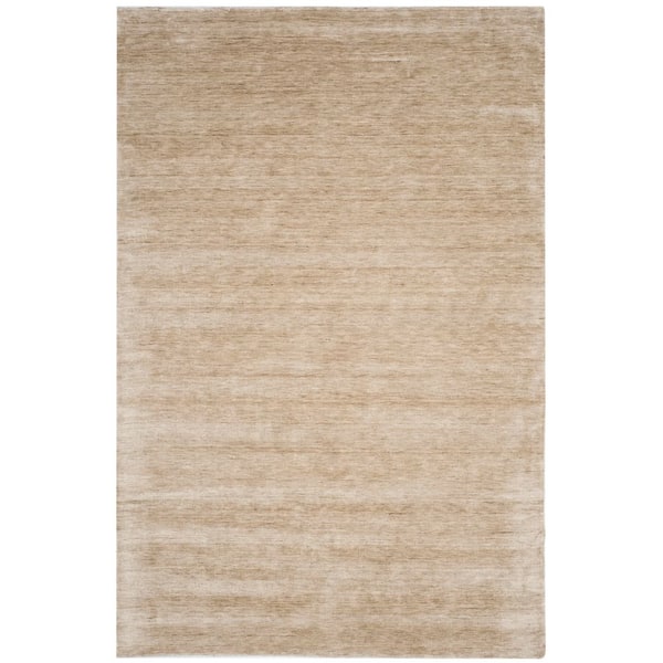 Mirage 6 ft. x 9 ft. Sandstone Distressed Striped Area Rug
