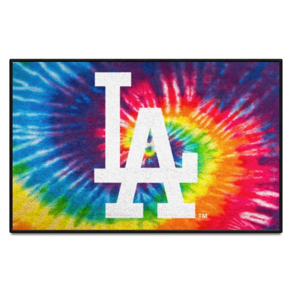 FANMATS Los Angeles Dodgers Tie Dye 2 ft. x 3 ft. Starter Mat Area