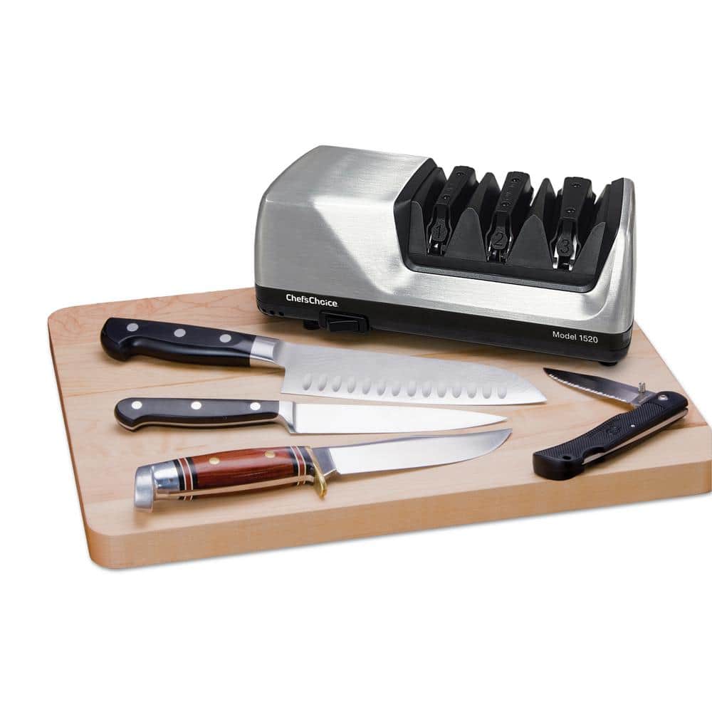 Chef'sChoice 1520 Brushed Metal Electric Knife Sharpener