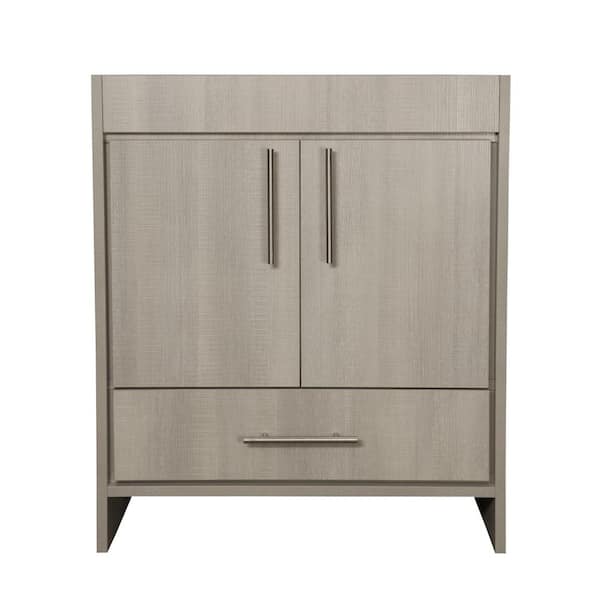VOLPA USA AMERICAN CRAFTED VANITIES Pacific 30 in. W x 18 in. D Modern Bath Vanity Cabinet Only in Weathered Gray