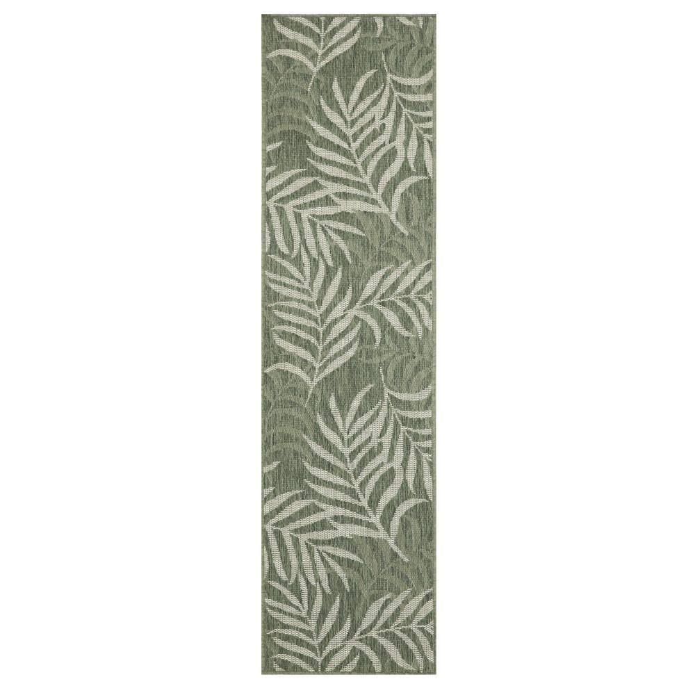 Garden Oasis Green Ivory 2 ft. x 6 ft. Nature-inspired Contemporary Runner Area Rug price history on PriceWatchPro