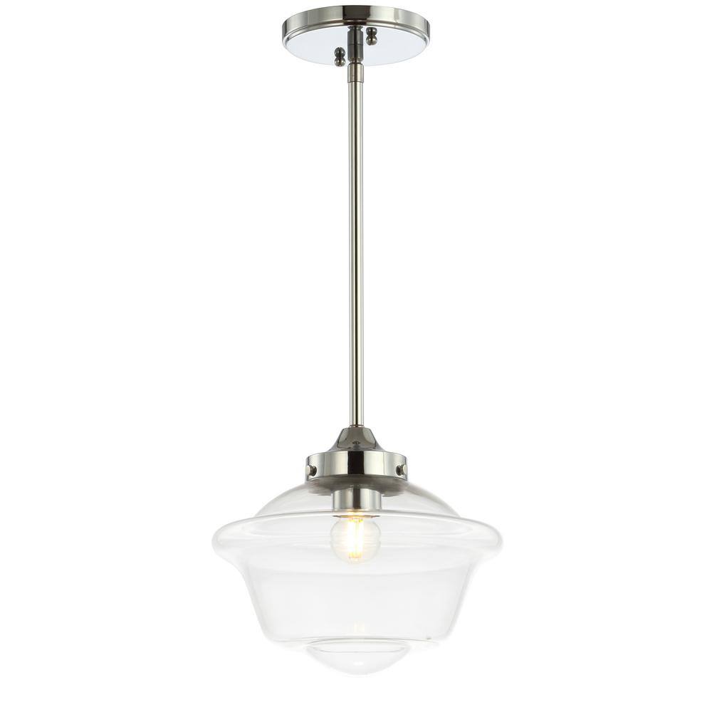 Kurtz Chrome Polished Clear Glass LED Adjustable Pendant