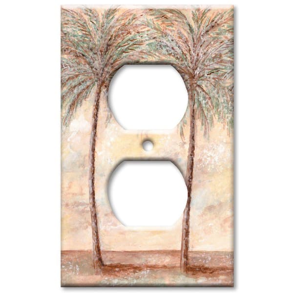 Art Plates Palm Trees - Oversize Outlet Cover