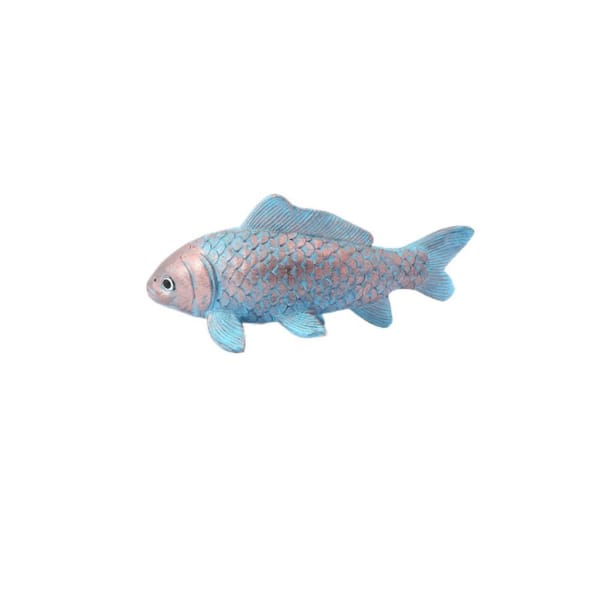 4-Pieces Antique Bronze Fish Garden Statue