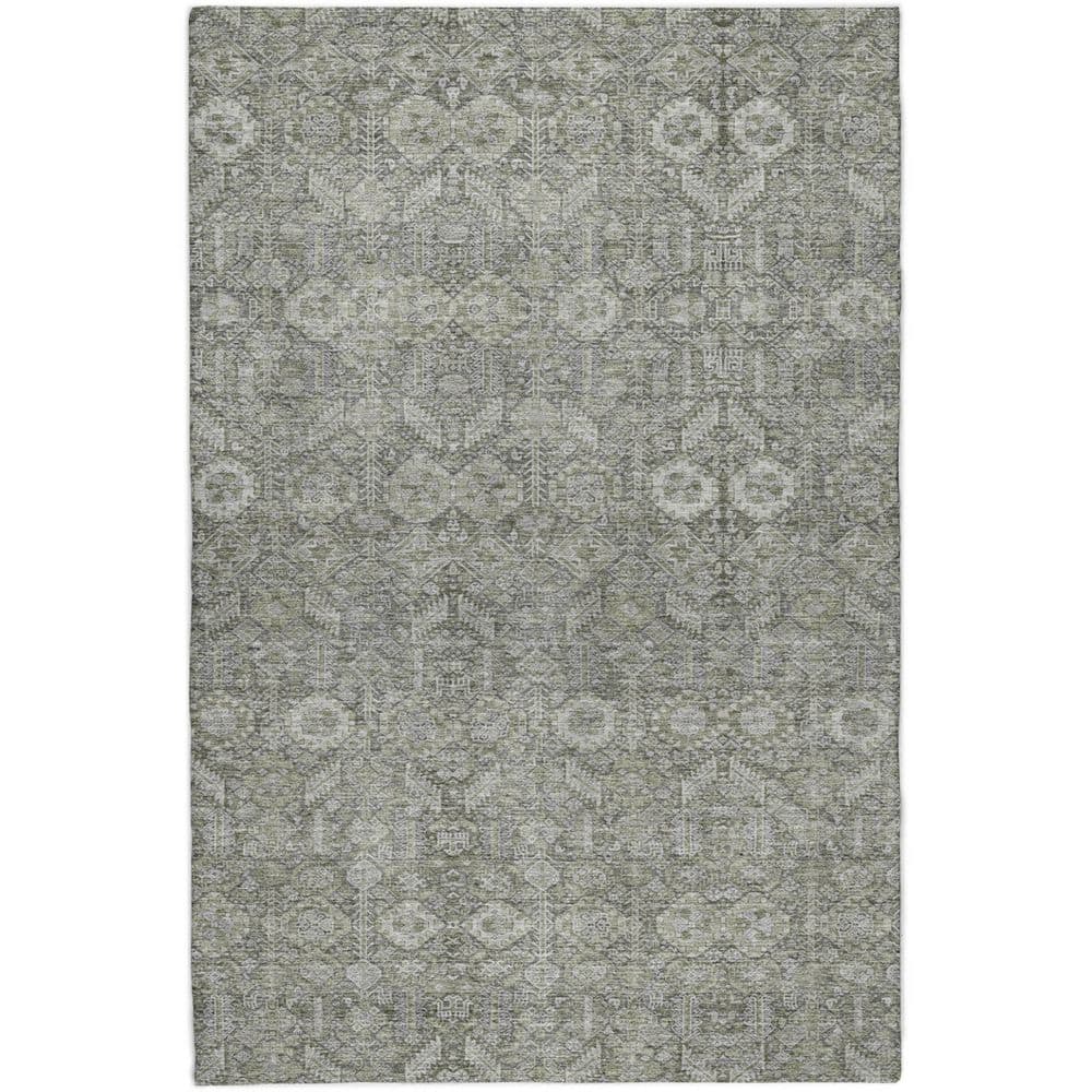 Dream Shag Premium Machine Washable Abstract ADS574 Gray 8 ft. x 10 ft. Area Rug price history on PriceWatchPro