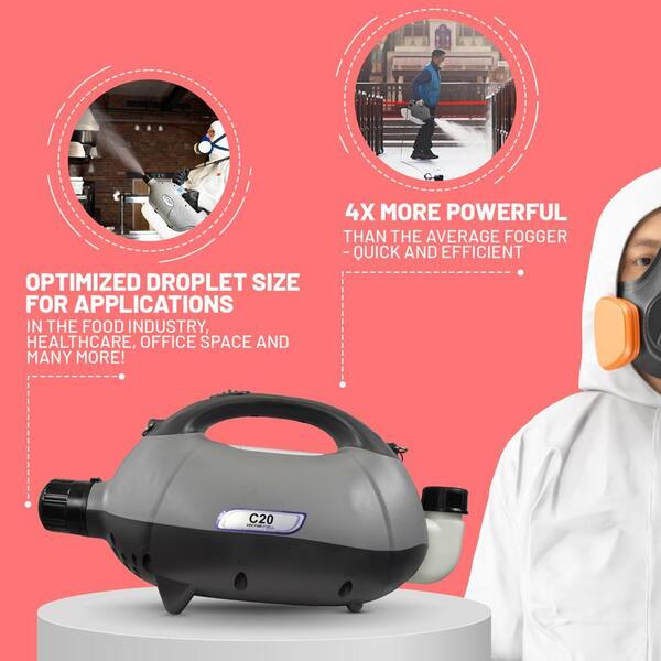 VECTORFOG C20 ULV Disinfectant Fogger, Sprayer and Mister with 0.5 Gal.  Tank VVNK-FUB111 - The Home Depot