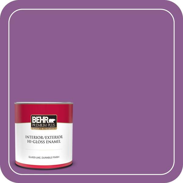 BEHR PREMIUM PLUS 1 qt. #P100-6 Chakra Hi-Gloss Enamel Interior/Exterior Paint & Primer