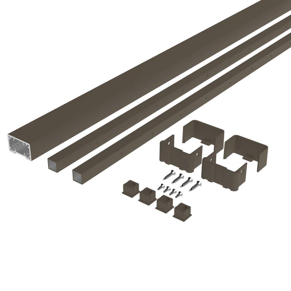 Deckorators Cable Rail 42 in. x 8 ft. Textured Bronze Aluminum ...