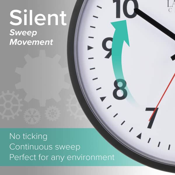 Silent Sweep Analog Wall Clock