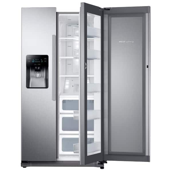 Samsung 24.7 cu. ft. Side by Side Refrigerator in Stainless Steel with Food Showcase Design