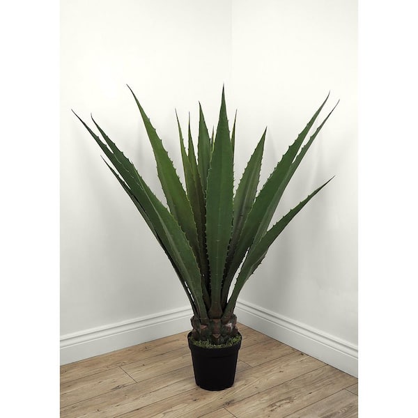 Unbranded Botanical 3.6 ft. Green Artificial Agave Plant in Pot