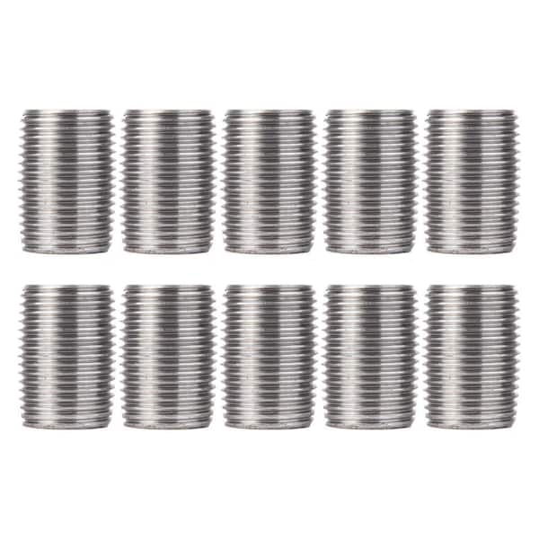 PIPE DECOR 1/2 in. Close Galvanized Steel Nipple (10-Pack)