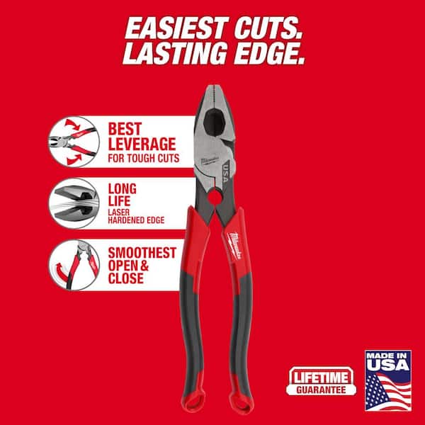 Linesman Plier Comfort Grip/Thread Cleaner & 8 in. Long Nose Plier Comfort Grip & 6 in. Diagonal Plier w/Comfort Grip