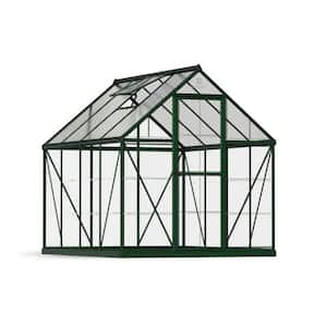 Hybrid 6 ft. x 8 ft. Green/Clear DIY Greenhouse Kit