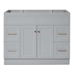 Hamlet 42 in. W x 21.5 in. D x 34.5 in. H Freestanding Bath Vanity Cabinet Only in Grey