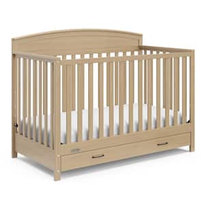Benton Driftwood 5-in-1 Convertible Crib with Drawer