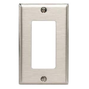 1-Gang Decora Wall Plate, Stainless Steel