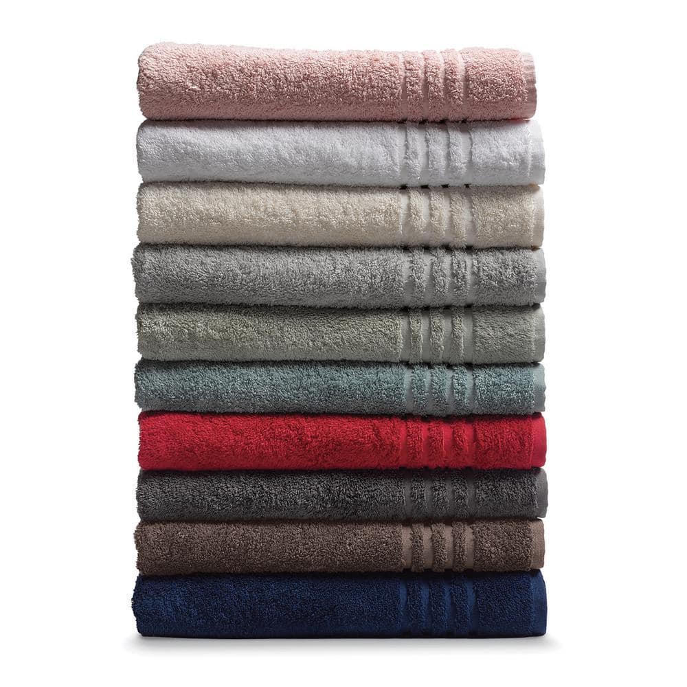 Sage Turkish Cotton 6-Piece Towel Set with Dobby Weave