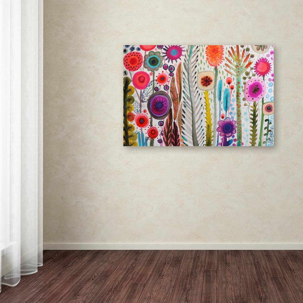 Sylvie Demers Abstract Floral Canvas Art in Vibrant Colors