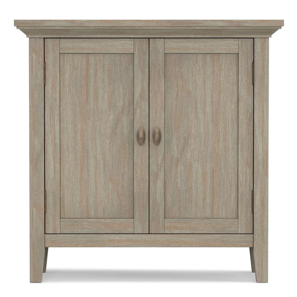 Simpli Home Redmond SOLID WOOD Low Storage Cabinet