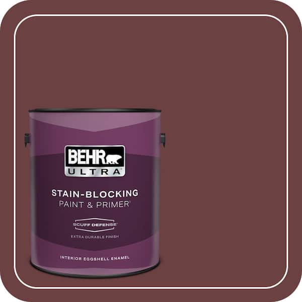 BEHR ULTRA 1 gal. #BIC-50 Deep Claret Extra Durable Eggshell Enamel Interior Paint & Primer