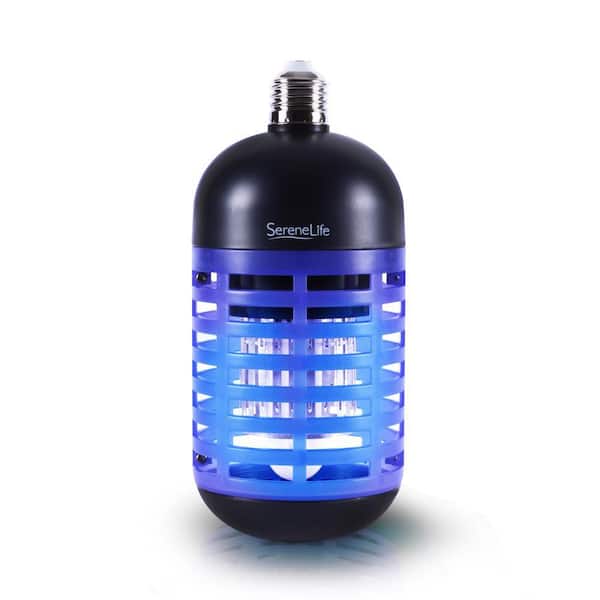 SereneLife Bug Zapper Light Bulb Indoor Electric Screw-in Pest Control Bulb PSLBZ1 - The Home Depot