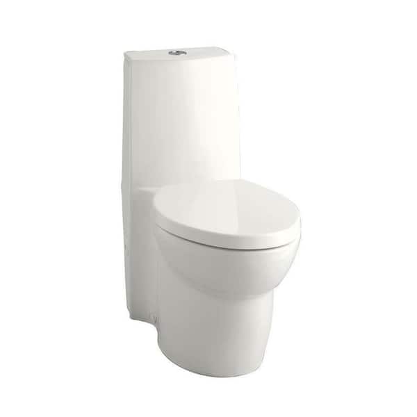 KOHLER Saile 1-piece 0.8 or 1.6 GPF Dual Flush Elongated Toilet in White