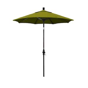 7-1/2 ft. Fiberglass Collar Tilt Double Vented Patio Umbrella in Ginkgo Pacifica