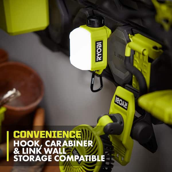 RYOBI USB Lithium Compact Cordless Area Light Kit with (1) 2Ah USB Battery and Charging Cable
